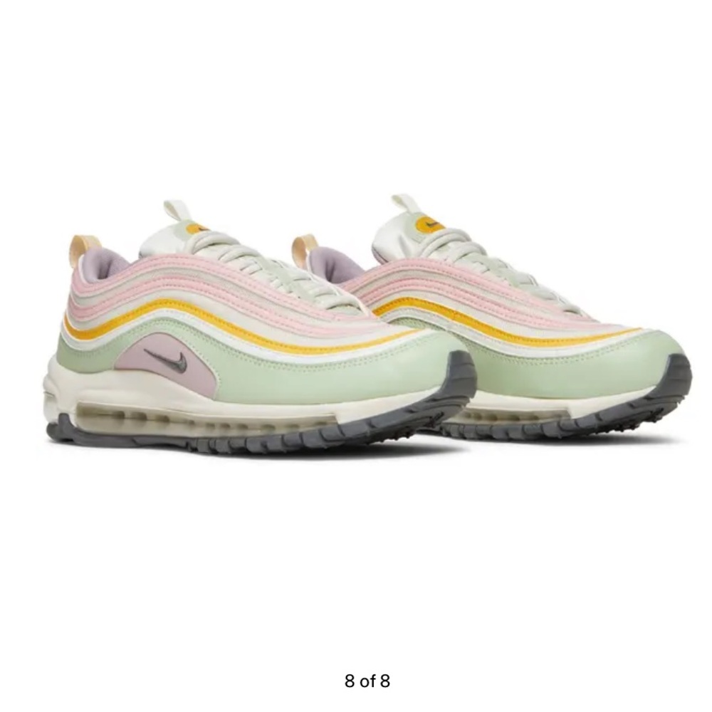 Nike Air Max 97 Pastel Green and Pink Sneakers